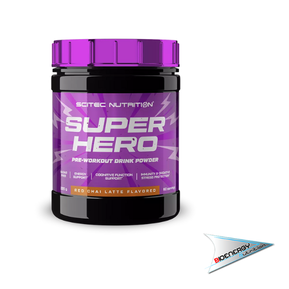 SciTec-SUPERHERO PRE-WORKOUT (Conf. 285 gr)   Red Chai Latte  